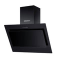 Devanti 90cm Range Hood Black Glass Rangehood 900mm