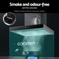 Devanti 600mm Range Hood Stainless Steel Glass 60cm