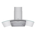Devanti 90cm Range Hood Curved Glass Canopy Rangehood Kitchen Exhaust Fan