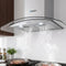 Devanti 900mm Range Hood 90cm Glass Canopy Rangehood