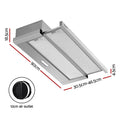 Devanti 900mm Range Hood Slide Out Stainless Steel 90cm