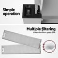 Devanti 900mm Range Hood Slide Out Stainless Steel 90cm