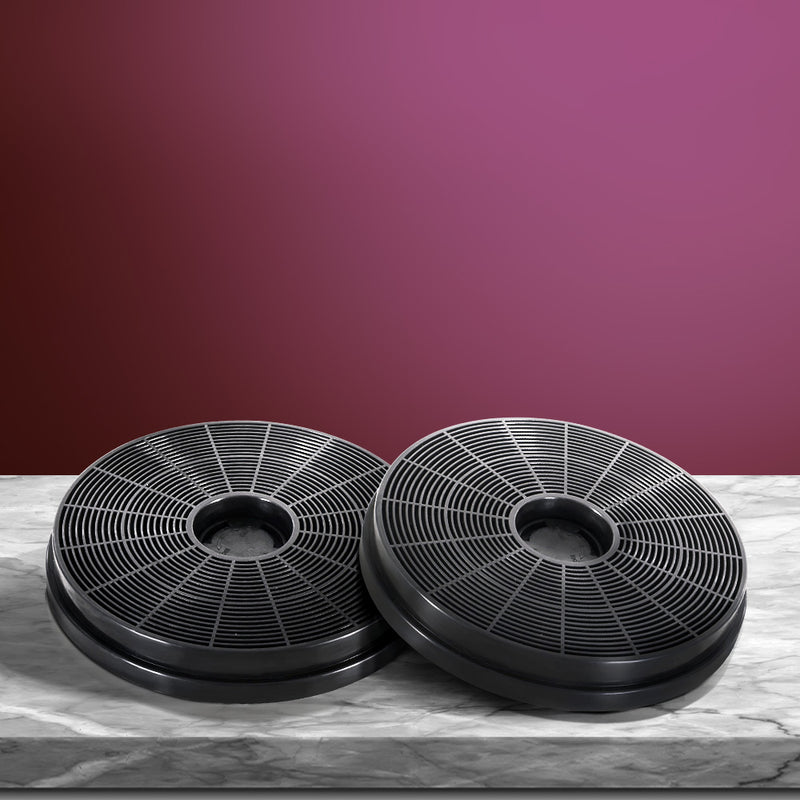 Devanti 17cm Range Hood Charcoal Filter Replacement 2 Pack