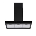 Devanti 90cm Island Rangehood Ceiling-Mounted 3-Speed Touch Control LED Black