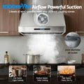 Devanti 900mm Range Hood 3-Speed Fan LED Remote Control