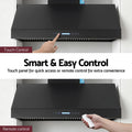 Devanti 1200mm Commercial BBQ Range Hood Dual Motor Black