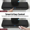 Devanti 1500mm Commercial BBQ Range Hood Dual Motor Remote