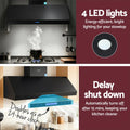 Devanti 1500mm Commercial BBQ Range Hood Dual Motor Remote