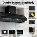 Devanti 1500mm Commercial BBQ Range Hood Dual Motor Remote