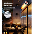 Devanti Electric Strip Heater 1500W Radiant
