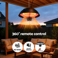 Devanti 1500W Infrared Patio Heater Ceiling Mounted Remote Control