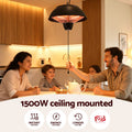 Devanti 1500W Infrared Patio Heater Ceiling Mounted Remote Control