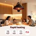 Devanti 2000W Electric Patio Heater Ceiling Mounted Remote