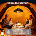 Devanti 2000W Outdoor Electric Patio Heater LED Light Remote