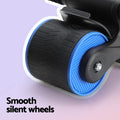 Everfit Ab Roller Automatic Rebound Abdominal Wheel Home Gym Blue