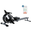 Everfit Magnetic Rowing Machine 16 Level App Connect Black