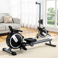 Everfit Magnetic Rowing Machine 16 Level App Connect Black
