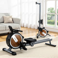 Everfit Magnetic Rowing Machine 16 Level App Connect Walnut