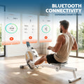 Everfit Magnetic Rowing Machine App Compatible Home Exercise White