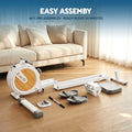 Everfit Magnetic Rowing Machine App Compatible Home Exercise White