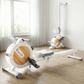 Everfit Magnetic Rowing Machine App Compatible Home Exercise White