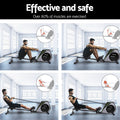 Everfit Rowing Machine Elastic Rope Resistance Home Cardio Silver