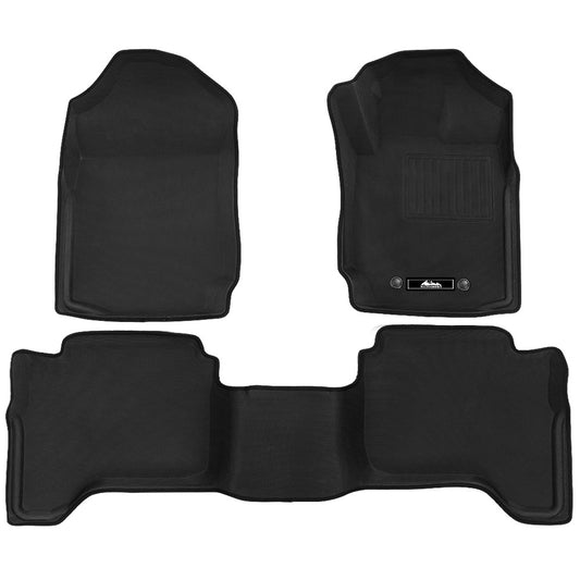 Weisshorn Ford Ranger PX PX2 PX3 Dual Cab Rubber Floor Mats 2011-2022