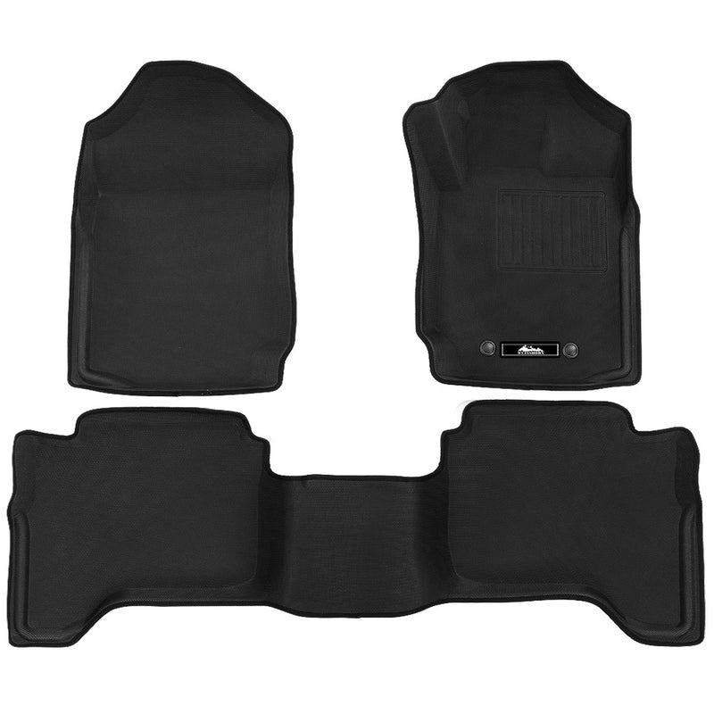 Weisshorn Car Floor Mats Rubber Mazda BT50 Dual Crew Cab