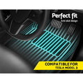 Weisshorn Tesla Model 3 Rubber Floor Mats Front Rear Set