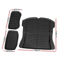 3pcs Tesla Model 3 2021-2022 Cargo Trunk Rubber Mats