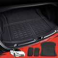 3pcs Tesla Model 3 2021-2022 Cargo Trunk Rubber Mats