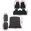 Weisshorn Tesla Model Y 2021-2023 Rubber Cargo Floor Mats