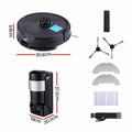 DEVANTI Robot Vacuum and Mop, Self-Empty APP Control 6000Pa LDS Laser 3in1
