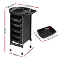 Embellir 6 Tier Salon Trolley Cart Beauty Hairdressing Storage