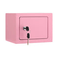 UL-Tech 6.5L Safe Box Key Lock Cash Mini Home Security Pink