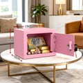 UL-Tech 6.5L Safe Box Key Lock Cash Mini Home Security Pink