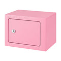 UL-Tech 6.5L Safe Box Key Lock Cash Mini Home Security Pink