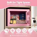 UL-Tech 6.5L Safe Box Key Lock Cash Mini Home Security Pink