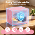 UL-Tech 6.5L Safe Box Key Lock Cash Mini Home Security Pink