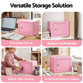 UL-Tech 6.5L Safe Box Key Lock Cash Mini Home Security Pink