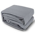 Instahut Shade Sail 3x3m Square 280GSM Grey Shade Cloth