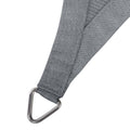Instahut Shade Sail 3x3m Square 280GSM Grey Shade Cloth