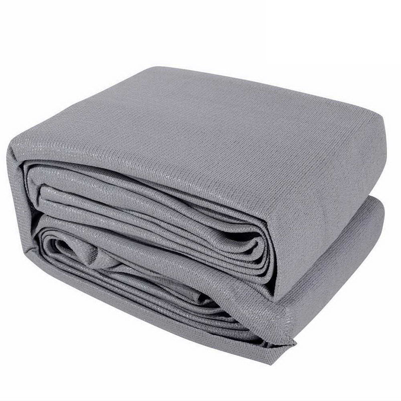 Instahut Shade Sail 3x3x4.3m Triangle 280GSM Grey 98%