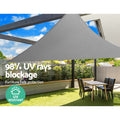 Instahut Shade Sail 3x3x4.3m Triangle 280GSM Grey 98%