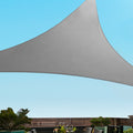 Instahut Shade Sail 3x3x4.3m Triangle 280GSM Grey 98%