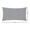 Instahut Sun Shade Sail 4x7m 280gsm Rectangle Shadecloth