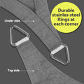 Instahut Sun Shade Sail 4x7m 280gsm Rectangle Shadecloth