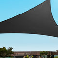 Instahut Shade Sail 5x5x5m Triangle 280GSM Black 98%