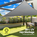 Instahut Shade Sail Triangle 5x5x7.1m 280gsm Shadecloth