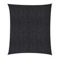 Instahut Sun Shade Sail Cloth 98% UV Block Outdoor Canopy Rectangle 5X6M Black